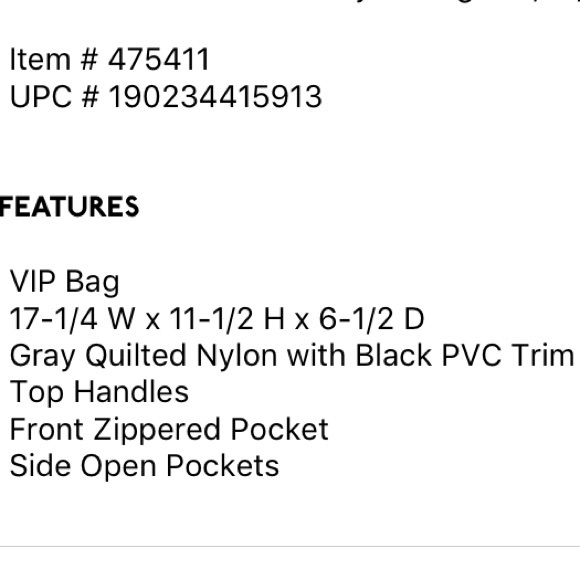 DSW Grey Duffle Bag NWT - Picture 8 of 9